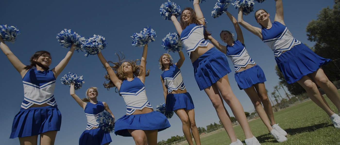 Cheerleader uniform material best sale